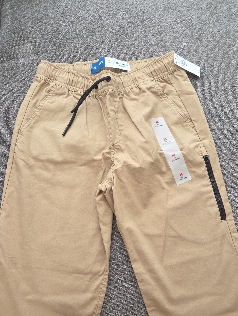 Old Navy Men's Khaki Drawstring Tech Chinos